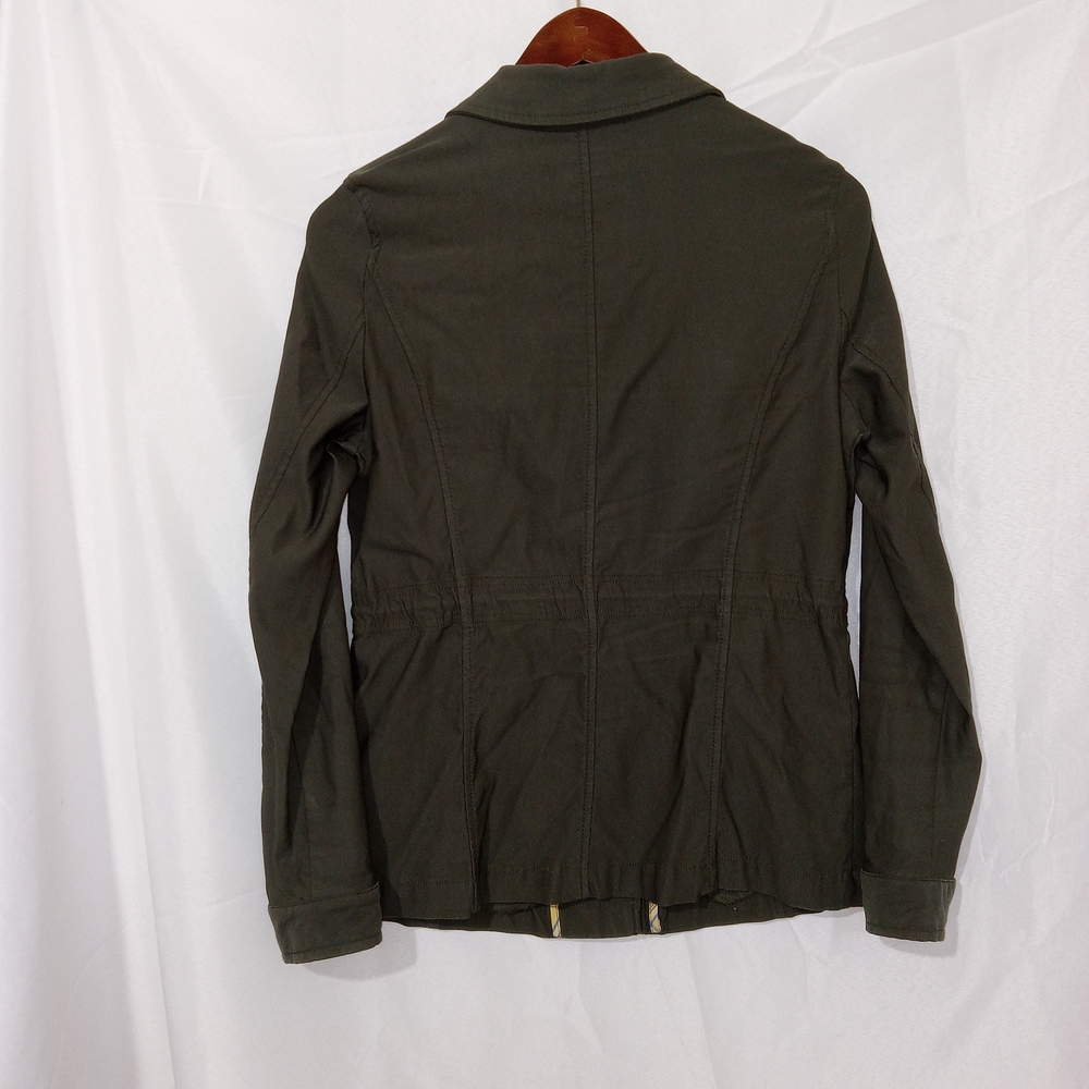 Eden Society Laysha Cargo Jacket Women Size Small Olive Military Utility - Picture 2 of 12
